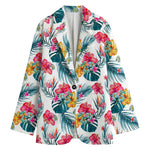 Aloha Hawaii Floral Pattern Print Women's Blazer