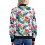 Aloha Hawaii Floral Pattern Print Women's Bomber Jacket