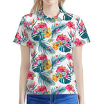 Aloha Hawaii Floral Pattern Print Women's Polo Shirt