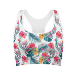 Aloha Hawaii Floral Pattern Print Women's Sports Bra