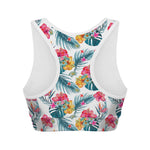 Aloha Hawaii Floral Pattern Print Women's Sports Bra