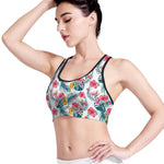 Aloha Hawaii Floral Pattern Print Women's Sports Bra