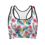 Aloha Hawaii Floral Pattern Print Women's Sports Bra