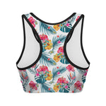 Aloha Hawaii Floral Pattern Print Women's Sports Bra