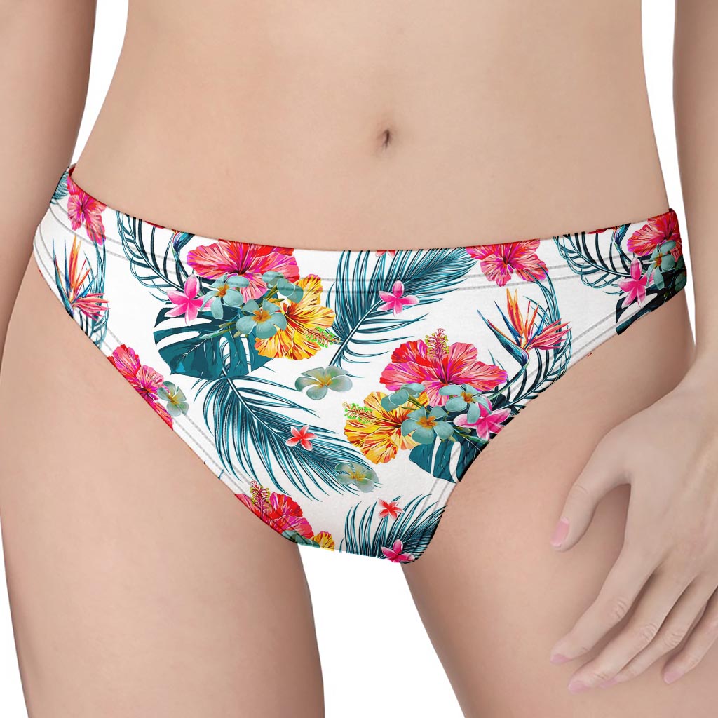 Aloha Hawaii Floral Pattern Print Women's Thong