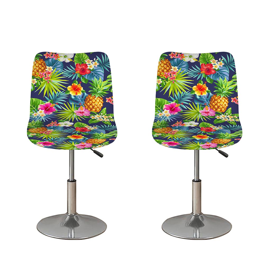 Aloha Hawaii Tropical Pattern Print Bar Stool Covers