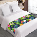 Aloha Hawaii Tropical Pattern Print Bed Runner