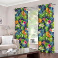 Aloha Hawaii Tropical Pattern Print Dimout Grommet Curtains