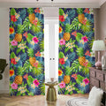 Aloha Hawaii Tropical Pattern Print Dimout Pencil Pleat Curtains