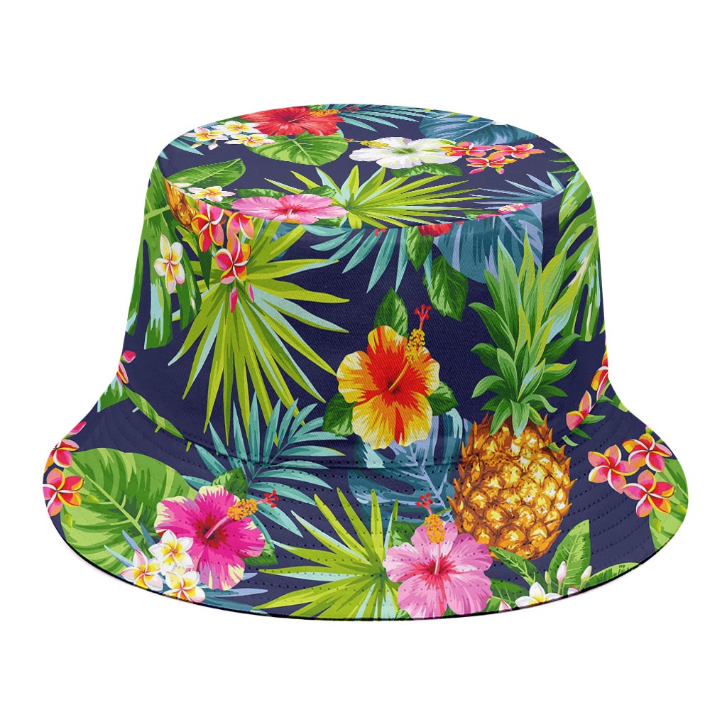 Aloha Hawaii Tropical Pattern Print Bucket Hat