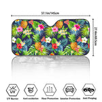 Aloha Hawaii Tropical Pattern Print Car Windshield Sun Shade