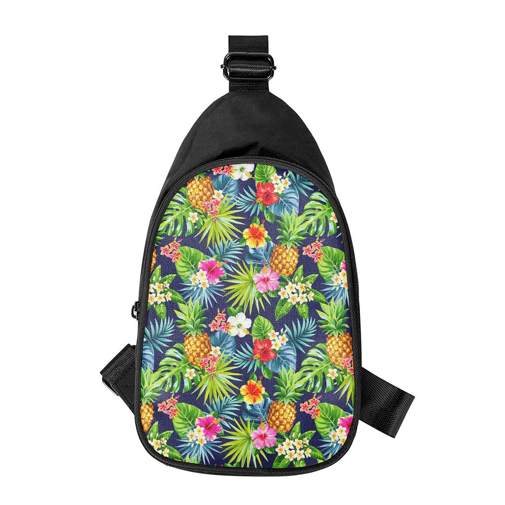 Aloha Hawaii Tropical Pattern Print Chest Bag