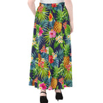 Aloha Hawaii Tropical Pattern Print Chiffon Maxi Skirt