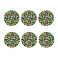 Aloha Hawaii Tropical Pattern Print Coaster Set
