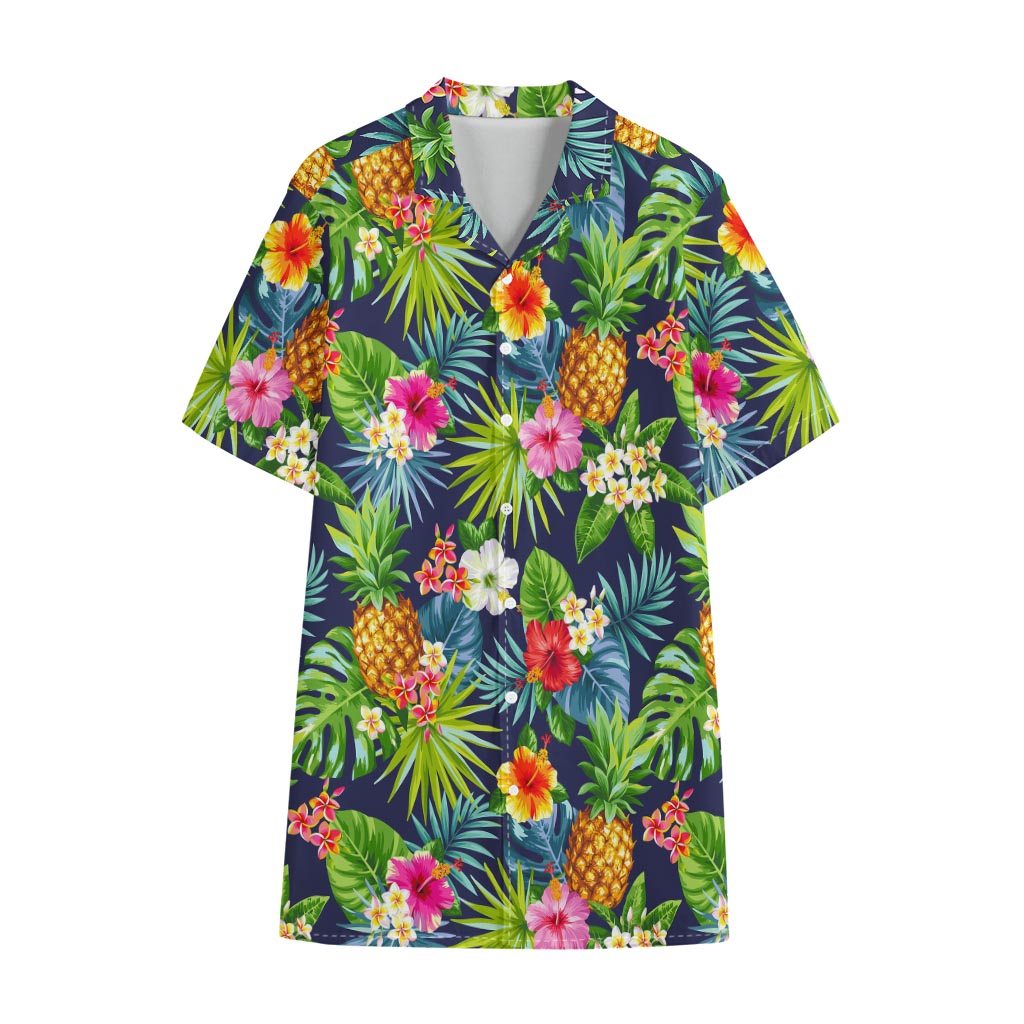 Aloha Hawaii Tropical Pattern Print Cotton Hawaiian Shirt