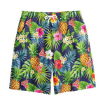 Aloha Hawaii Tropical Pattern Print Cotton Shorts