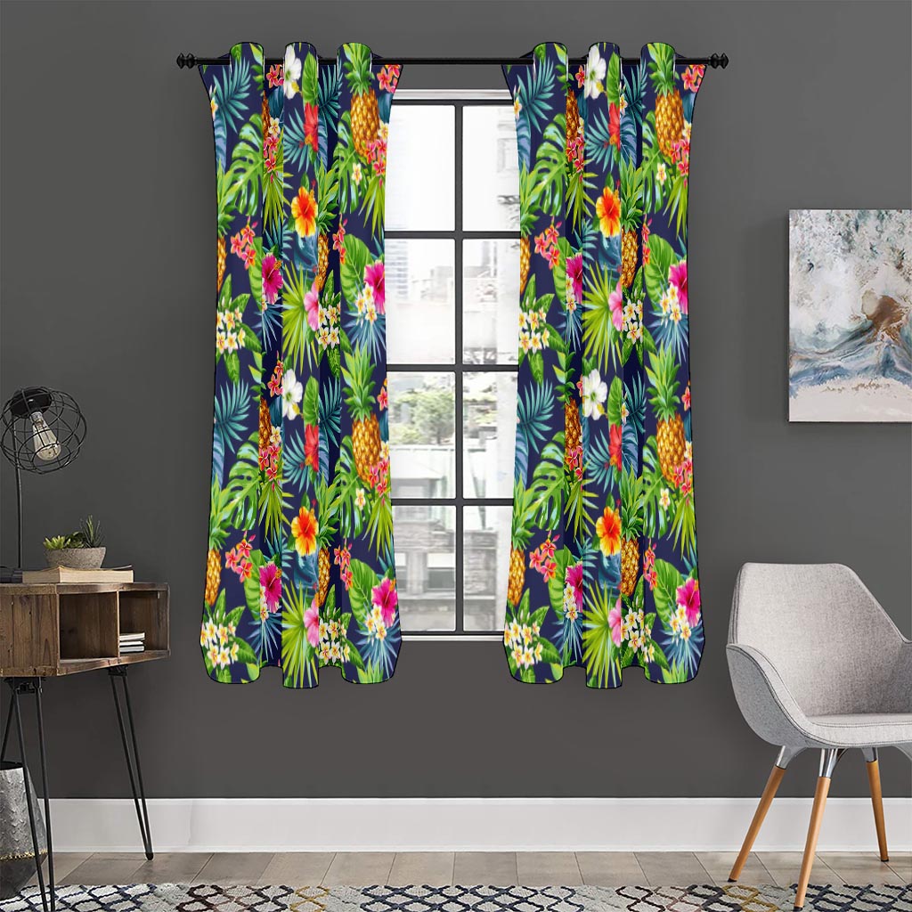 Aloha Hawaii Tropical Pattern Print Curtain