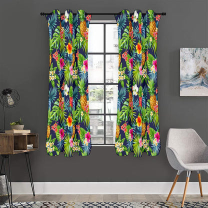 Aloha Hawaii Tropical Pattern Print Curtain