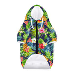 Aloha Hawaii Tropical Pattern Print Dog Zip Up Hoodie