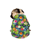 Aloha Hawaii Tropical Pattern Print Dog Zip Up Jacket