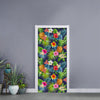 Aloha Hawaii Tropical Pattern Print Door Sticker