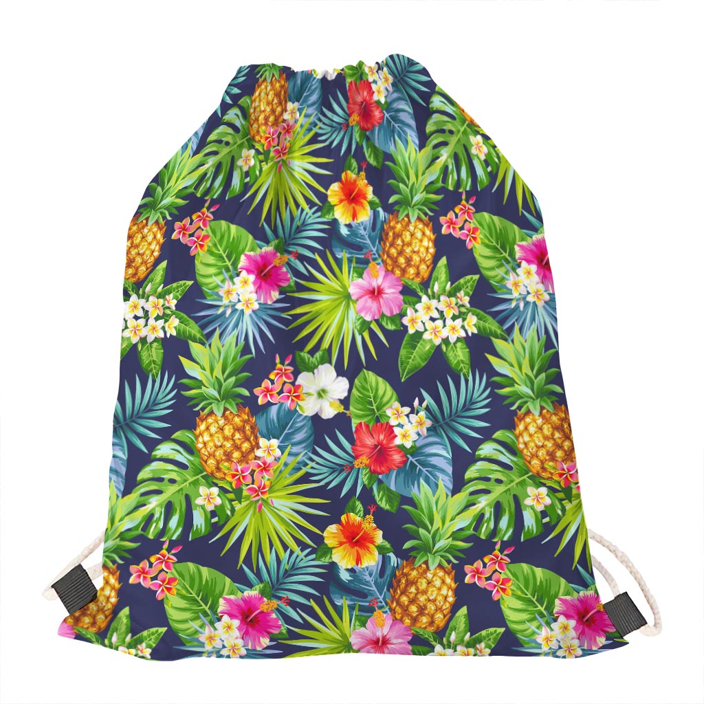 Aloha Hawaii Tropical Pattern Print Drawstring Bag
