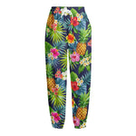 Aloha Hawaii Tropical Pattern Print Fleece Lined Knit Pants
