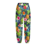 Aloha Hawaii Tropical Pattern Print Fleece Lined Knit Pants