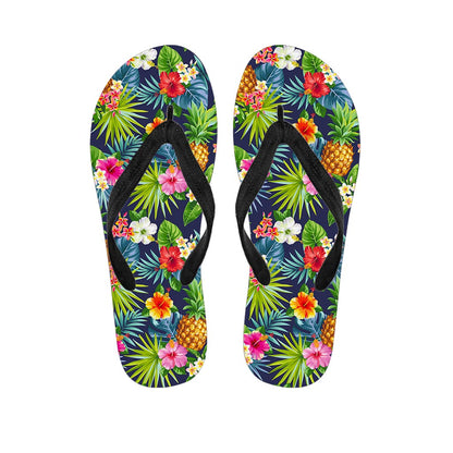 Aloha Hawaii Tropical Pattern Print Flip Flops