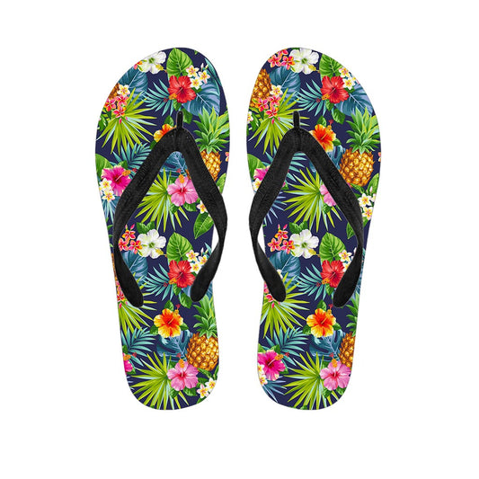 Aloha Hawaii Tropical Pattern Print Flip Flops