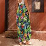 Aloha Hawaii Tropical Pattern Print Harem Pants