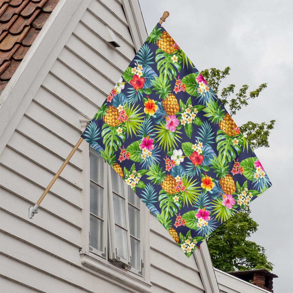 Aloha Hawaii Tropical Pattern Print House Flag