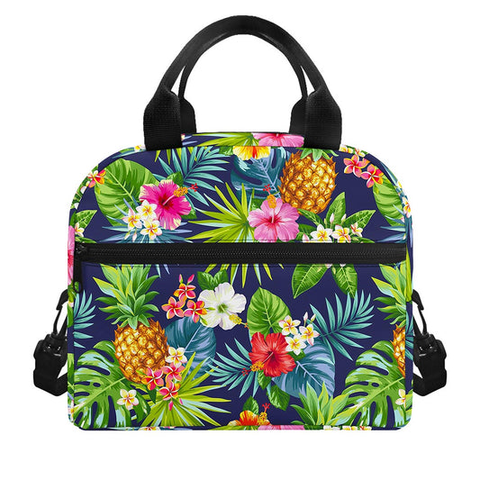 Aloha Hawaii Tropical Pattern Print Insulated Lunch Bag