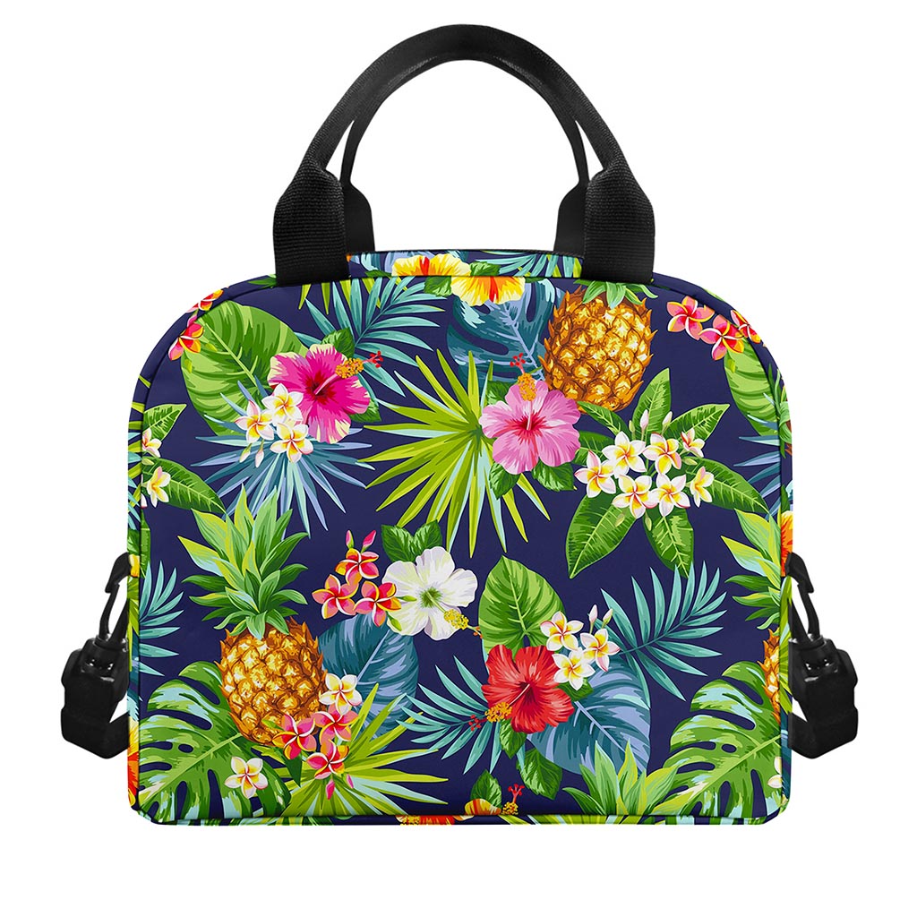 Aloha Hawaii Tropical Pattern Print Insulated Lunch Bag