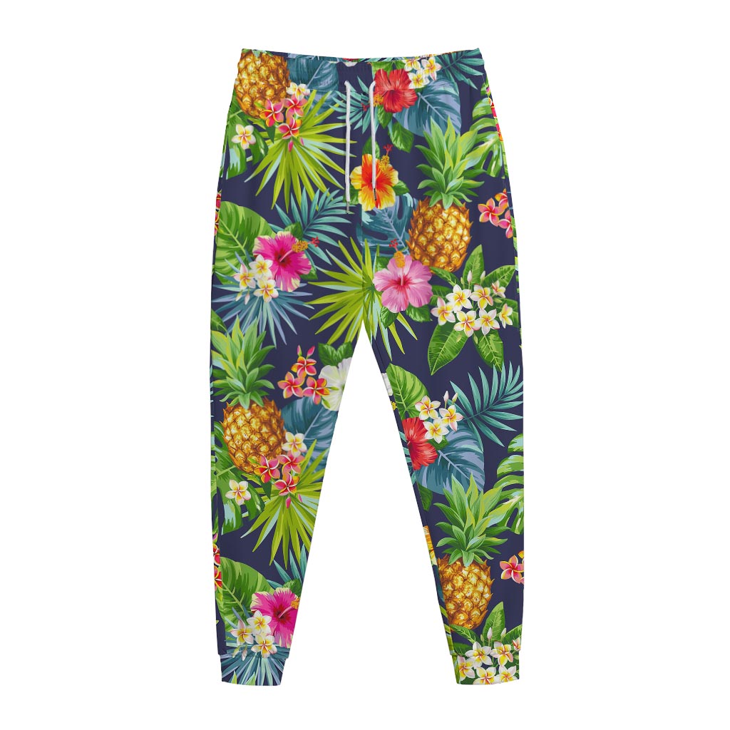 Aloha Hawaii Tropical Pattern Print Jogger Pants