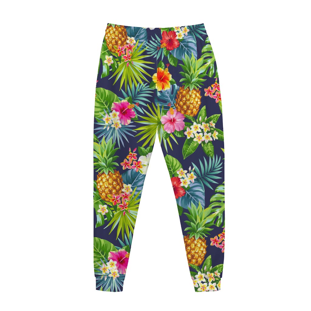 Aloha Hawaii Tropical Pattern Print Jogger Pants