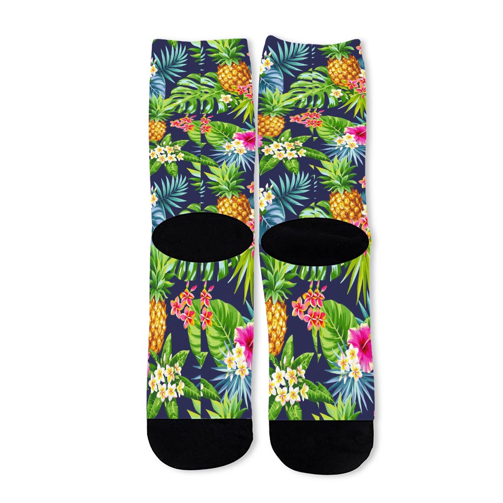Aloha Hawaii Tropical Pattern Print Long Socks