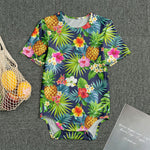 Aloha Hawaii Tropical Pattern Print Men's Bodysuit