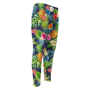 Aloha Hawaii Tropical Pattern Print Men's Compression Pants