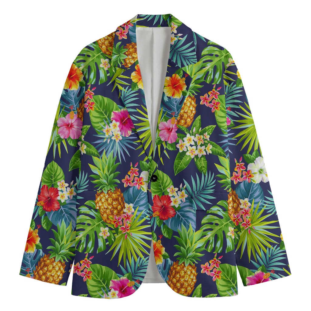 Aloha Hawaii Tropical Pattern Print Men's Cotton Blazer