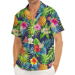 Aloha Hawaii Tropical Pattern Print Men's Deep V-Neck Shirt