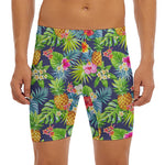 Aloha Hawaii Tropical Pattern Print Men's Long Boxer Briefs