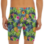 Aloha Hawaii Tropical Pattern Print Men's Long Boxer Briefs