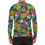 Aloha Hawaii Tropical Pattern Print Men's Long Sleeve Rash Guard