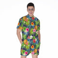 Aloha Hawaii Tropical Pattern Print Men's Romper