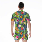 Aloha Hawaii Tropical Pattern Print Men's Rompers