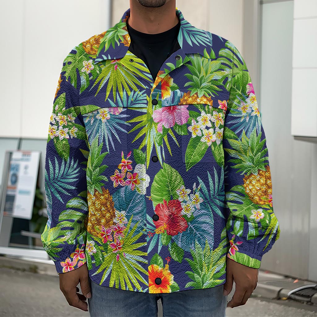 Aloha Hawaii Tropical Pattern Print Men's Shirt Jacket