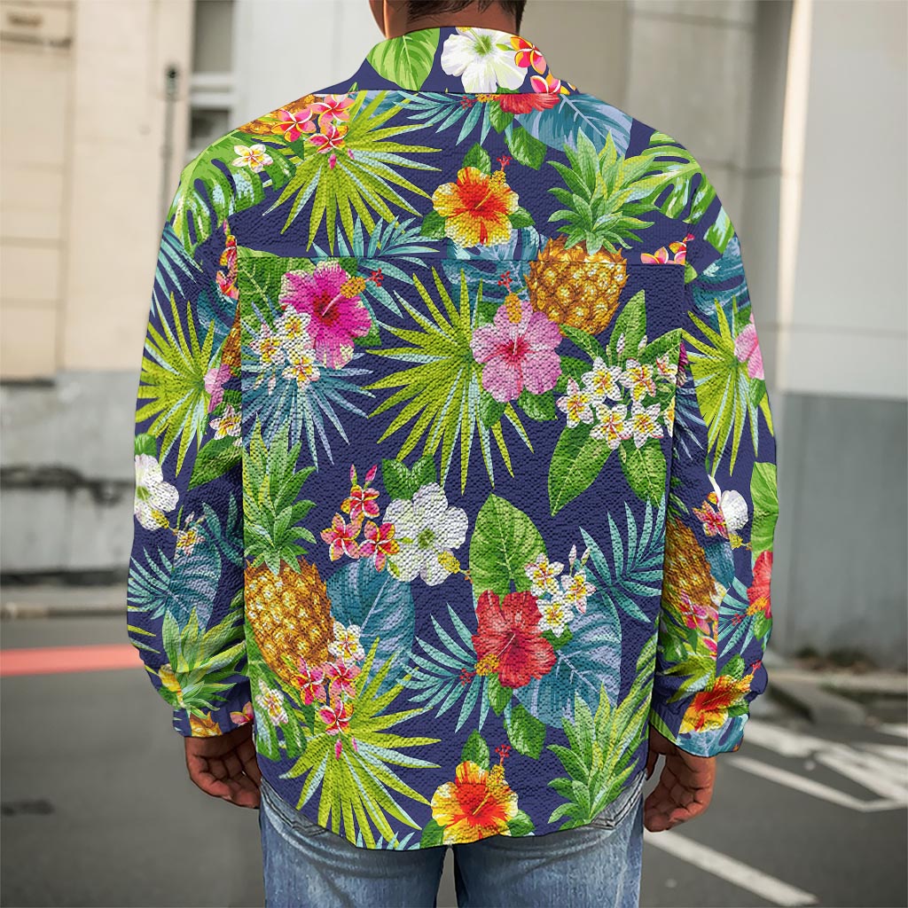 Aloha Hawaii Tropical Pattern Print Men's Shirt Jacket