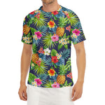 Aloha Hawaii Tropical Pattern Print Men's Short Sleeve Rash Guard
