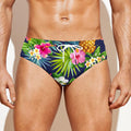 Aloha Hawaii Tropical Pattern Print Men's Swim Briefs